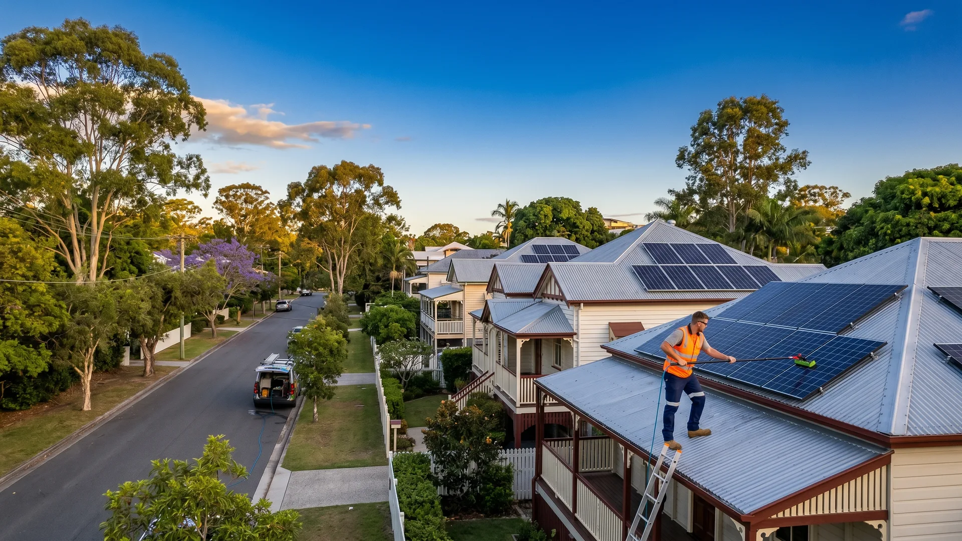 Solar Panel Cleaning Ashgrove in Auchenflower