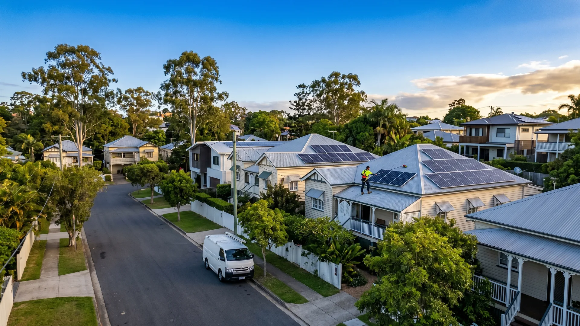 Solar Panel Cleaning The Gap in Auchenflower